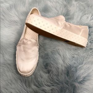 Kate Spade White Polka Dot Slip-ons Keds SZ 9